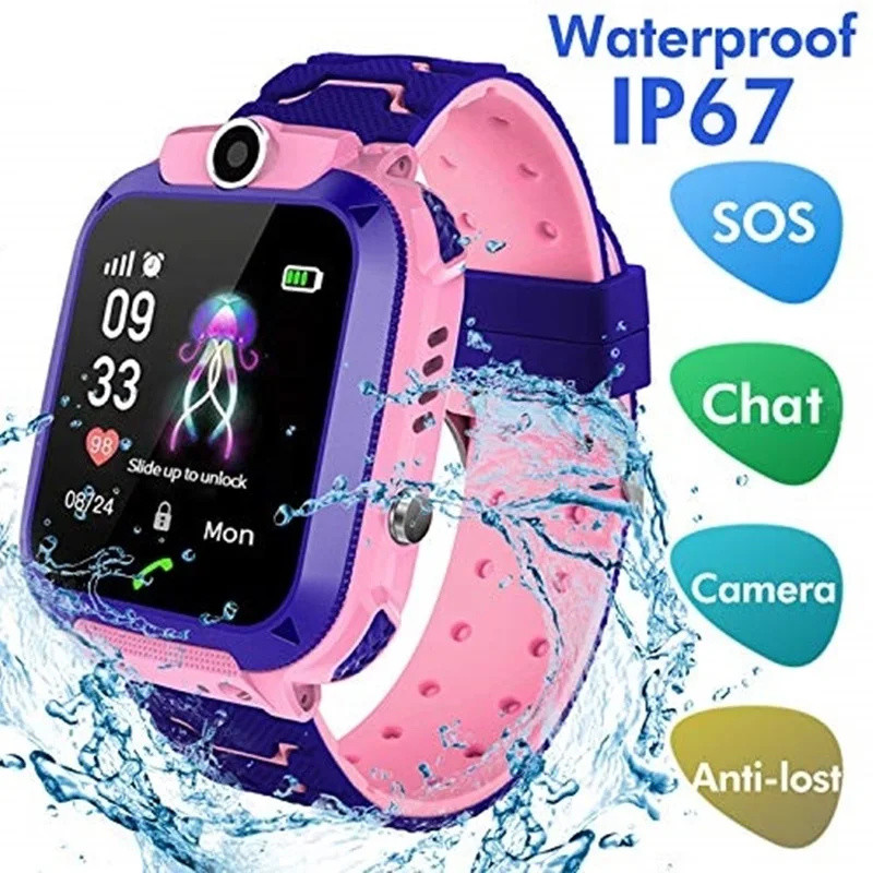 Smartwatch Watches Gift For Girls - Детские умные часы 2G, SOS-вызов, LBS,