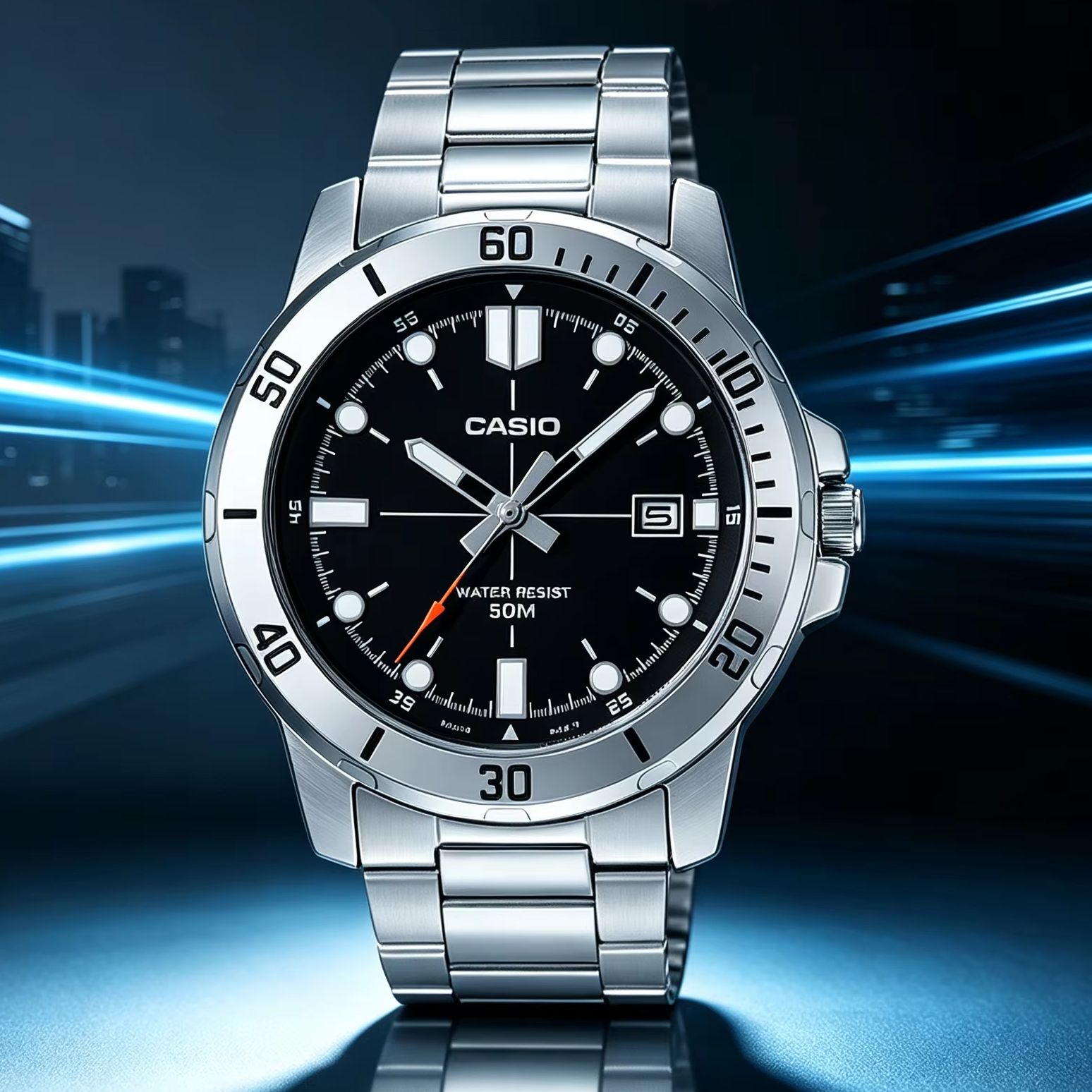 Smartwatch Casio Watches For Men - Мужские аналоговые часы Casio MTP‑VD01D |