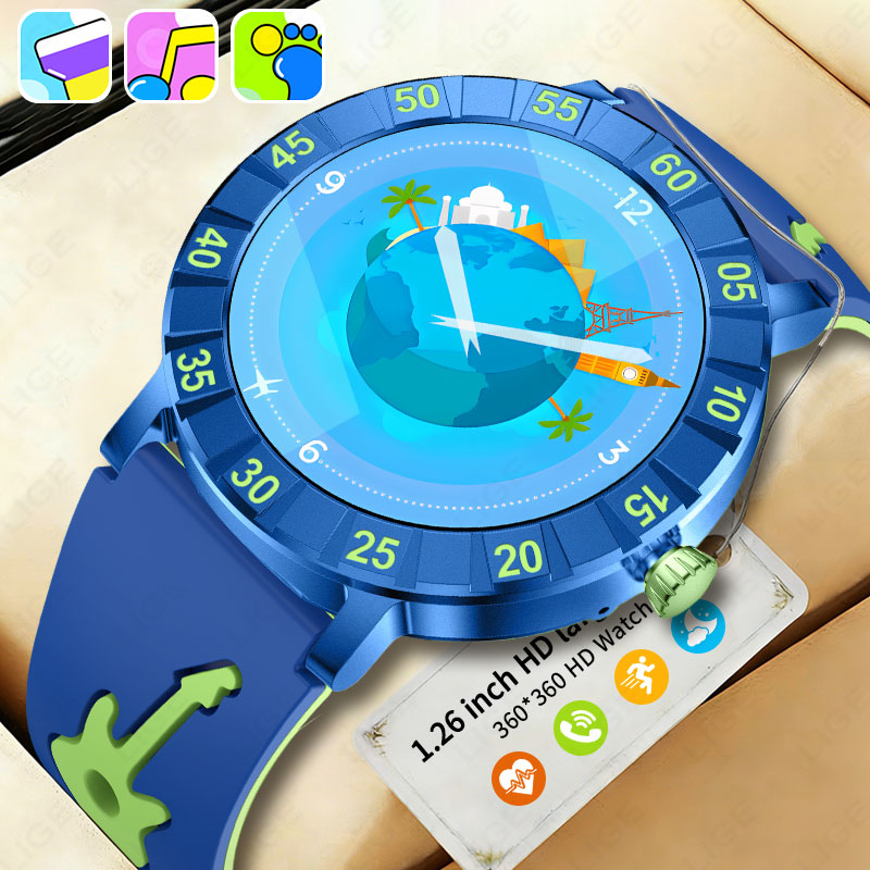 2026 Новые умные часы LIGE, де – обзор и цена Smartwatch Watches For Kid Boy With Alarm