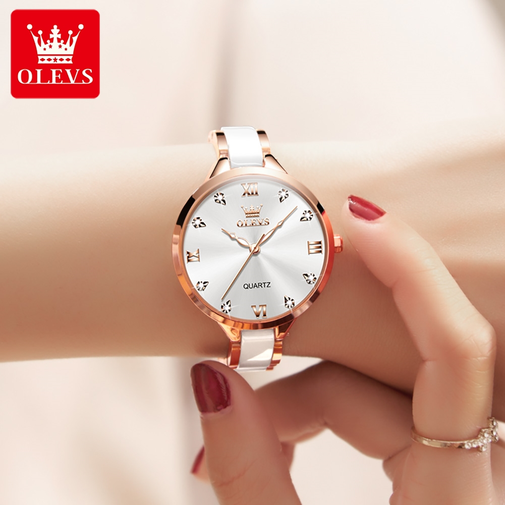 OLEVS 5872 женские часы кварце – обзор и цена Ladies Fashion Watch