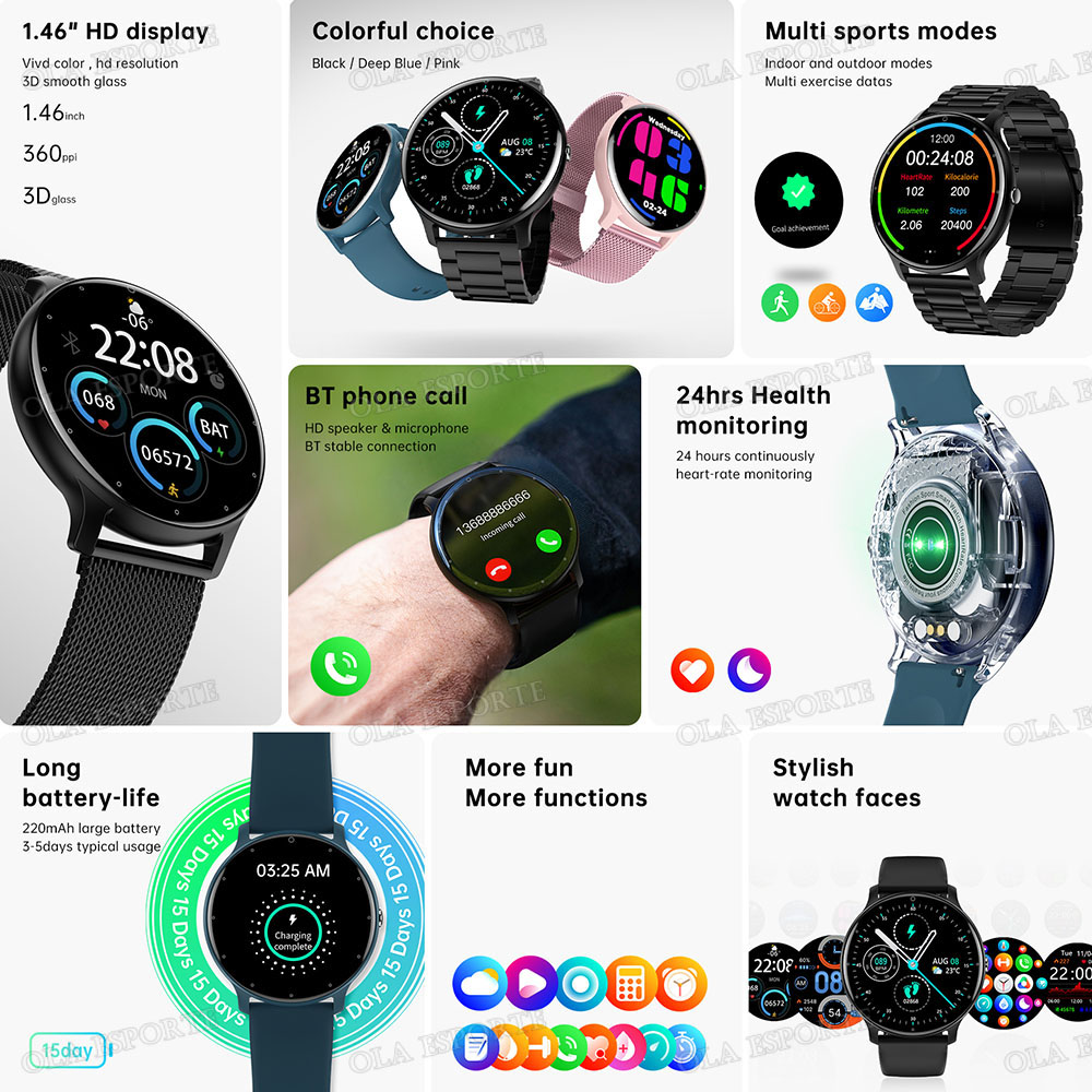 Новые ультратонкие умные часы  – обзор и цена Smartwatch Ladies Watches For Women