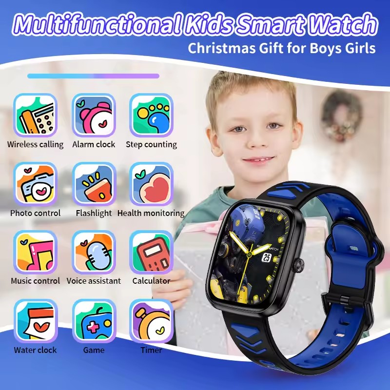 Детские умные часы для мальчик – обзор и цена Smartwatch Watches For Kid Boy With Alarm