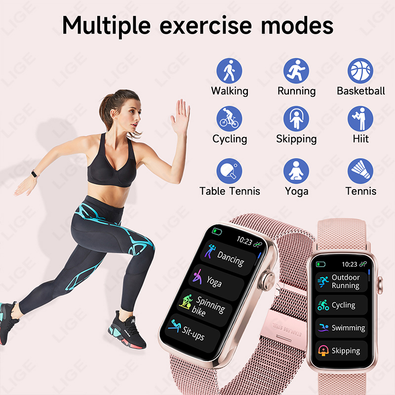 LIGE 1,47 ''Смарт-часы для жен – обзор и цена Smartwatch Ladies Watches For Women