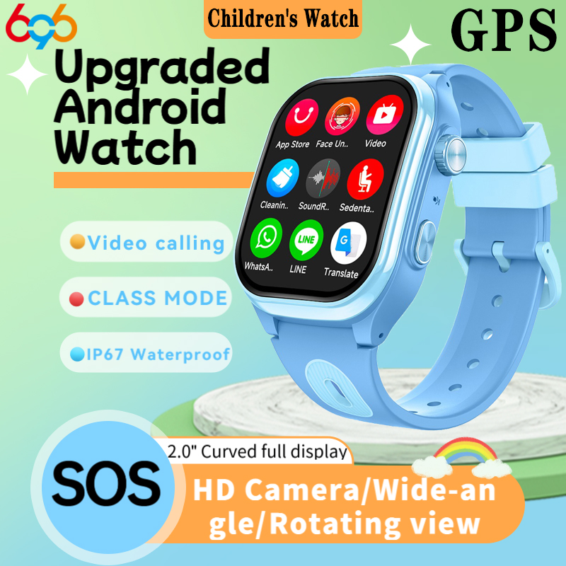 Детские смарт-часы 4G с GPS, W – обзор и цена Smartwatch Watches For Kid Boy With Alarm