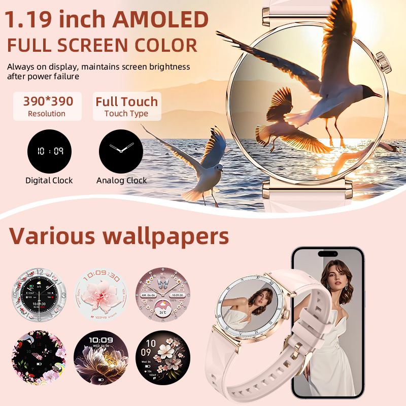 Смарт-часы LIGE AMOLED с измер – обзор и цена Smartwatch Ladies Watches For Women
