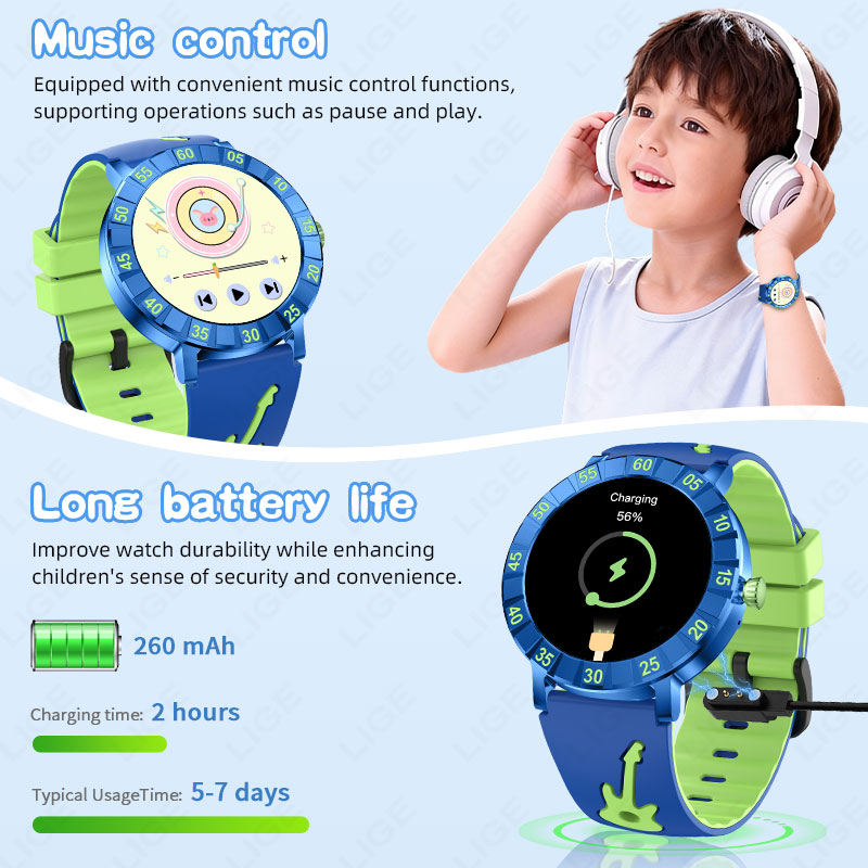 Детские умные часы LIGE 2026 H – обзор и цена Smartwatch Watches Useful Gift For Boys